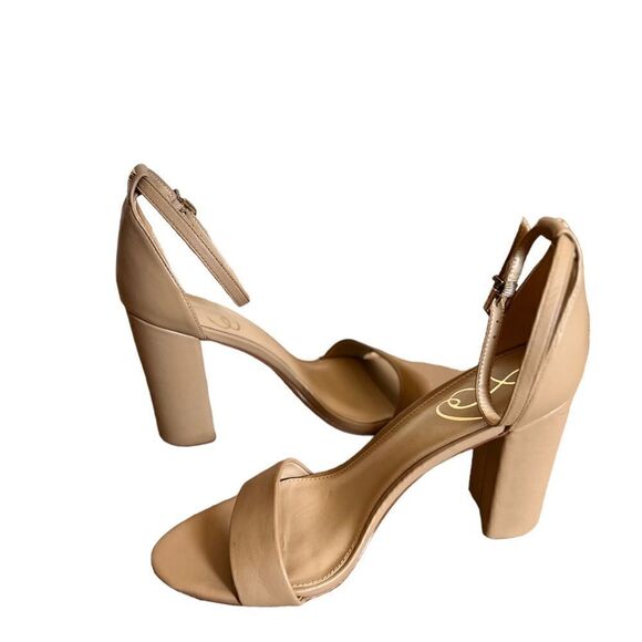 Sam Edelman Yaro Ankle Strap Sandal Block Heel Tan Size 9.5 - Picture 4 of 7